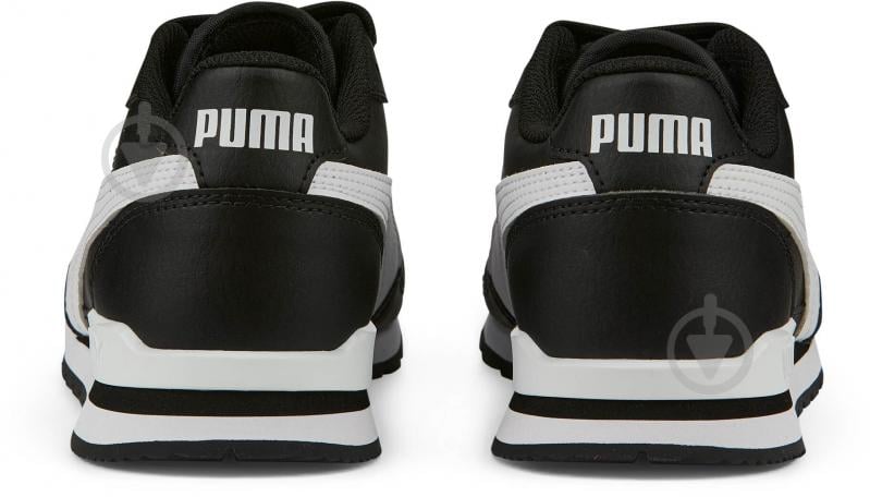 Кросівки дитячі демісезонні Puma ST RUNNER V3 L JR 38490408 р.39 чорні із білим - фото 4