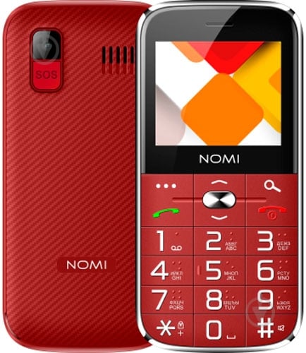 Мобильный телефон Nomi i220 red 503949 - фото 1