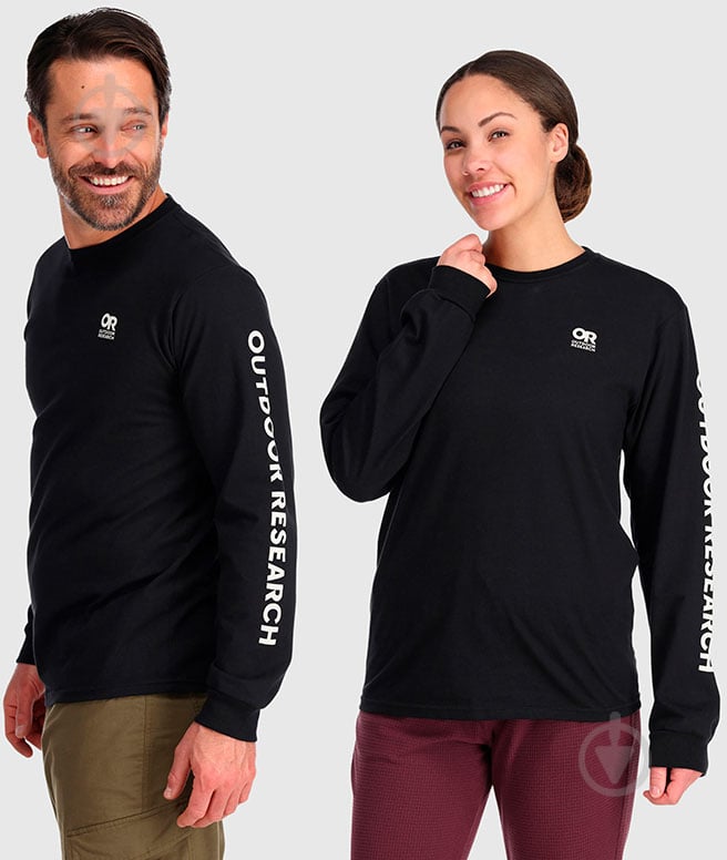 Футболка Outdoor Research OR LOCKUP CHEST LOGO L/S TEE 300225-2266 р.M синій - фото 1