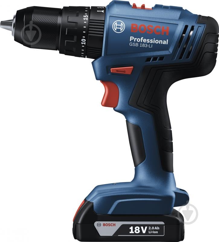 Шуруповерт ударний акумуляторний Bosch Professional GSB 183-LI 06019K9100 - фото 4