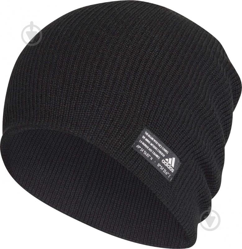 Шапка Adidas Perf Beanie GE0609 р.L чорний - фото 1