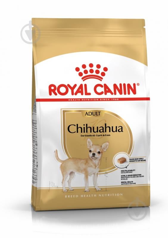 Корм сухой для взрослых собак для малых пород Royal Canin CHIHUAHUA ADULT домашняя птица 3 кг - фото 1