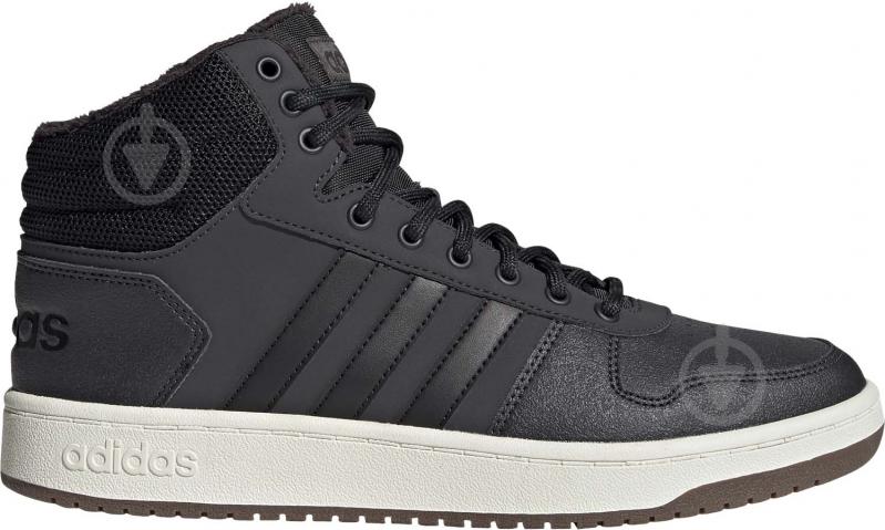 Кросівки чоловічі зимові Adidas HOOPS 2.0 MID GZ7959 р.45 1/3 синьо-чорні - фото 1