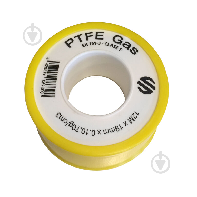 Стрічка-фум Arco PTFE GAS 19мм*12м*0,1мм 70г/м2 - фото 1