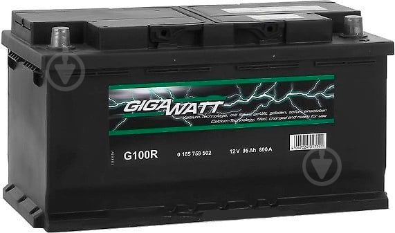 Аккумулятор автомобильный GIGAWATT 95Ah 800A 12V «+» справа (0185759502) - фото 1