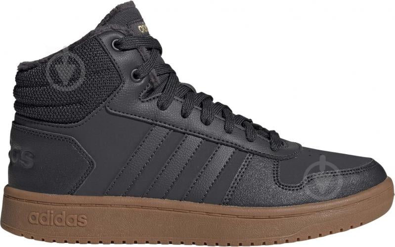 Кросівки жіночі зимові Adidas HOOPS 2.0 MID GZ8040 р.36 вугільні - фото 2