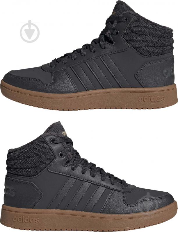 Кросівки жіночі зимові Adidas HOOPS 2.0 MID GZ8040 р.36 вугільні - фото 5