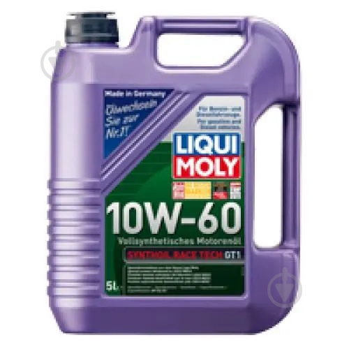 Моторное масло Liqui Moly Synthoil Race Tech GT1 10W-60 5 л (8909) - фото 1