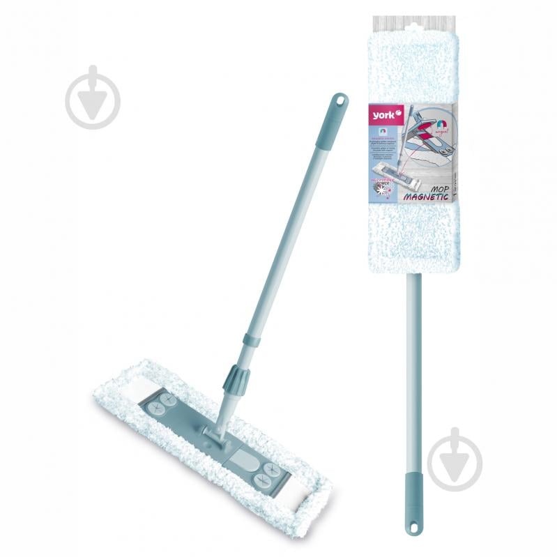 Швабра-моп для пола York МОР плоский МАГНЕТИК 46 см зеленый 8169 - фото 1 Швабра-моп для пола York МОР плоский МАГНЕТИК 46 см зеленый 8169 - фото 1