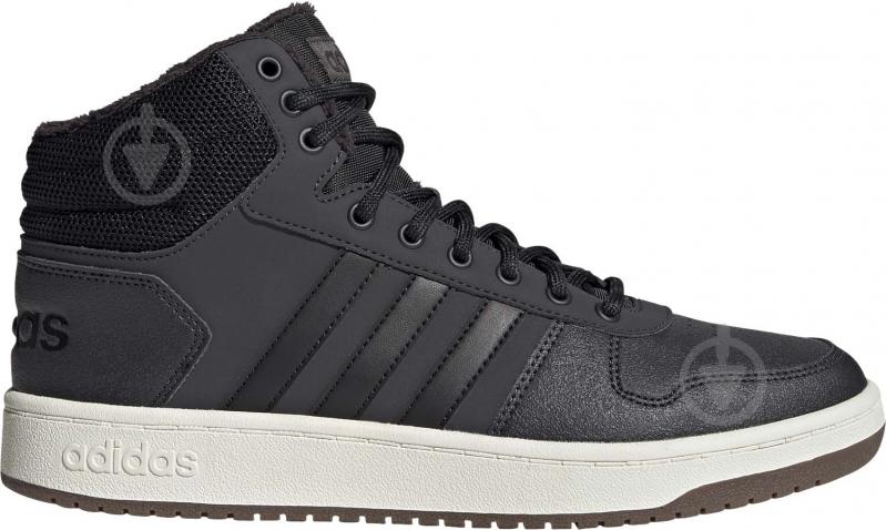 Кросівки чоловічі зимові Adidas HOOPS 2.0 MID GZ7959 р.42 2/3 синьо-чорні - фото 2