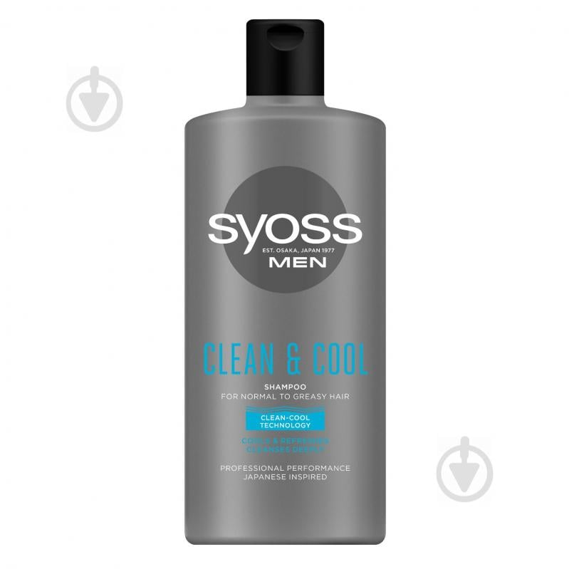 Шампунь Syoss Men clean& cool 440 мл - фото 1