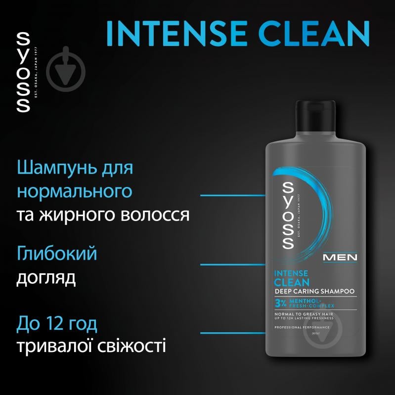 Шампунь SYOSS Men clean& cool 440 мл - фото 3