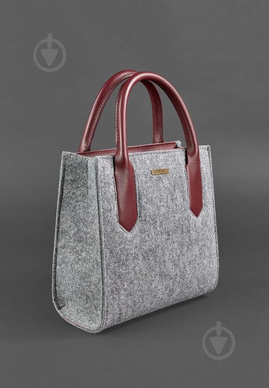 Сумка жіноча BlankNote Blackwood сірий BN-BAG-28-felt-vin - фото 4