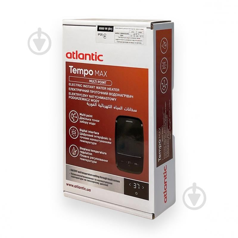 Электроводонагреватель проточный Atlantic Tempo Max Multi IECI-SW2C85 MP 8.5 kW - фото 6