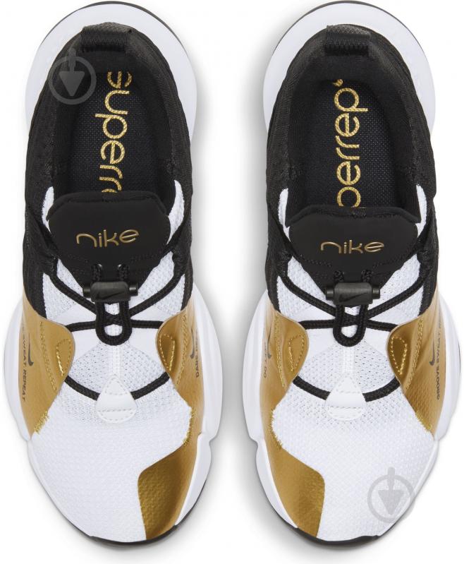 Кроссовки женские демисезонные Nike SuperRep Groove CT1248-109 р.39 черно-белые - фото 7