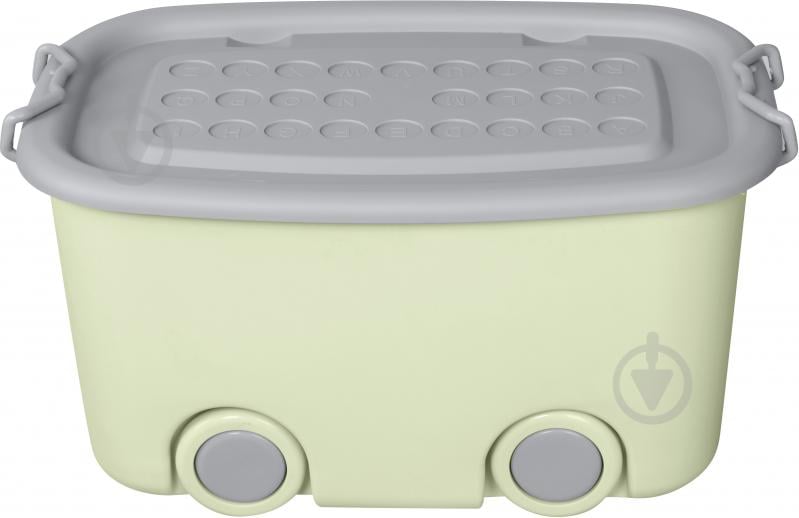 УЦЕНКА! Ящик для игрушек LUNA HOME зеленый на колесах Kids L 390x310x580 мм (УЦ №2870) - фото 3