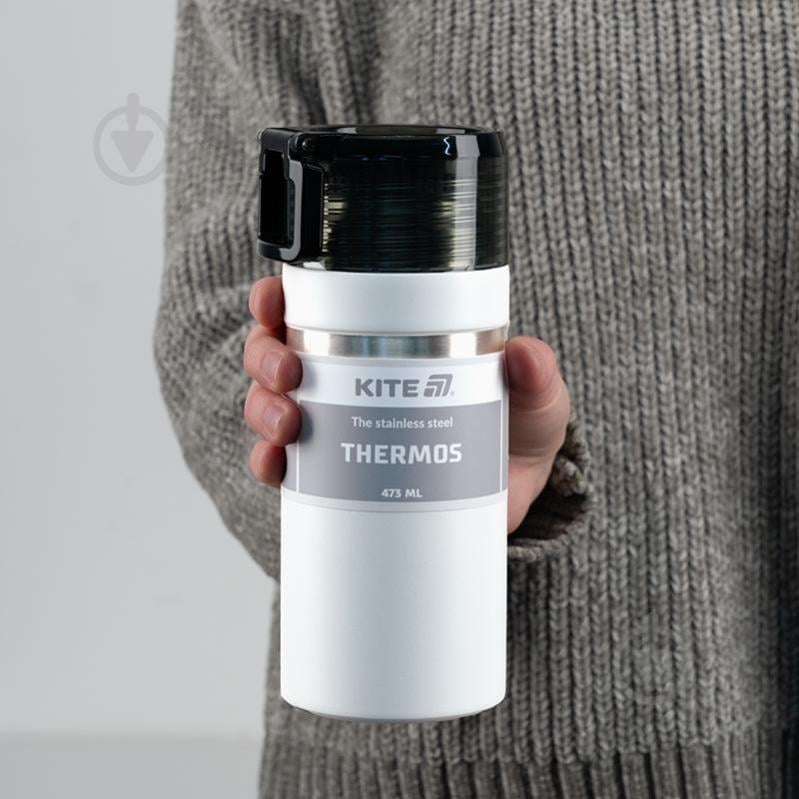 Термос KITE 473 мл белый K25-320-1 - фото 5 Термос KITE 473 мл белый K25-320-1 - фото 5