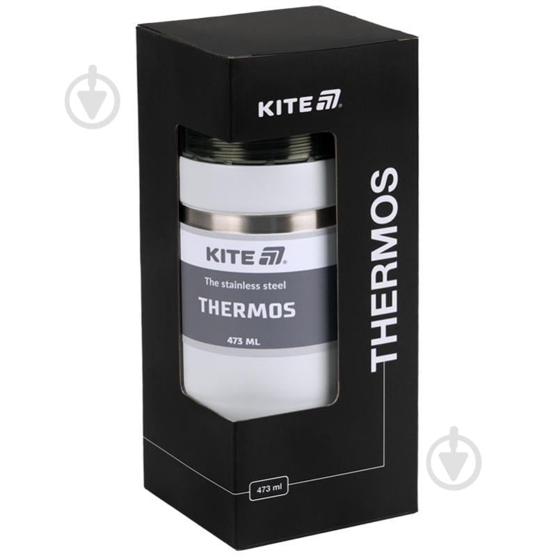 Термос KITE 473 мл белый K25-320-1 - фото 4 Термос KITE 473 мл белый K25-320-1 - фото 4