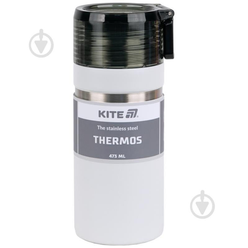 Термос KITE 473 мл белый K25-320-1 - фото 1 Термос KITE 473 мл белый K25-320-1 - фото 1