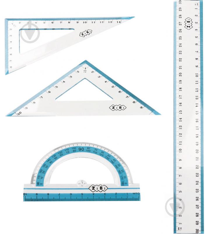 Набір лінійок 4 шт. ZB.5682 ZiBi - фото 1