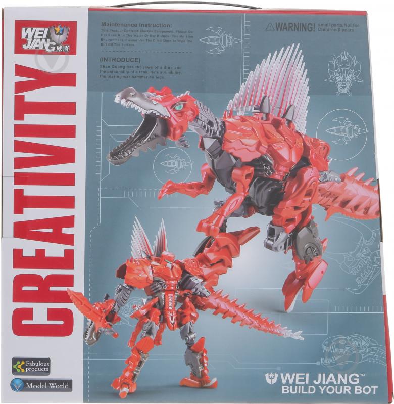 Робот-трансформер Yu Tung Limited Dinobot Warrior J8010 - фото 7