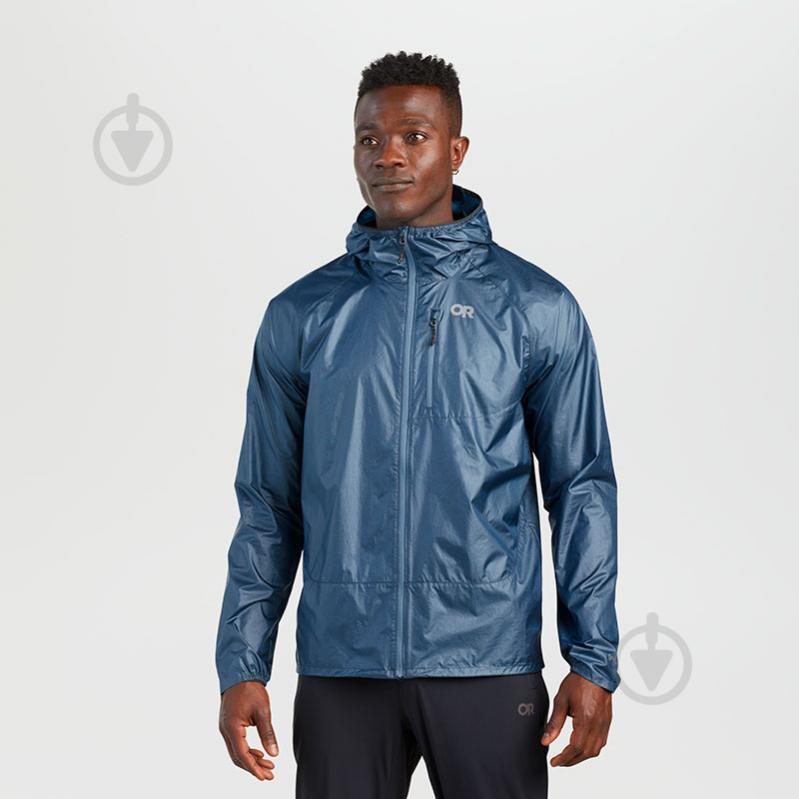 Куртка мужская зимняя Outdoor Research MEN'S HELIUM WIND HOODIE 279990-0350 р.M голубая - фото 1