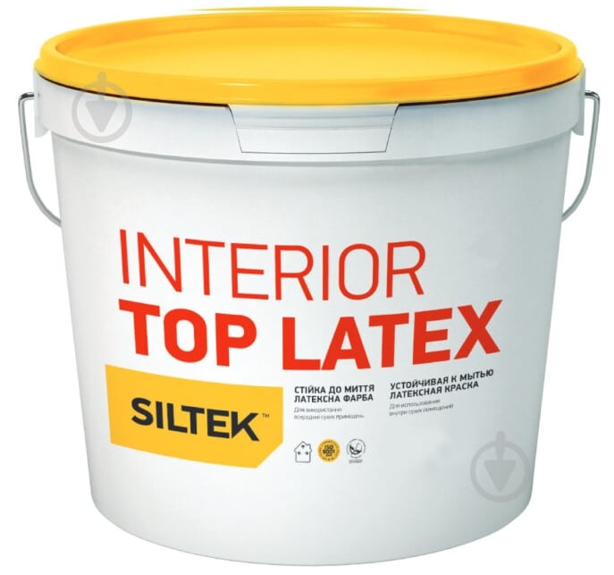 Краска латексная Siltek INTERIOR TOP LATEX База C мат база под тонировку 0,9 л - фото 1