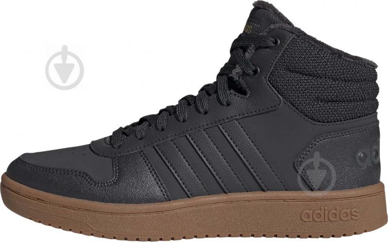 Кроссовки женские зимние Adidas HOOPS 2.0 MID GZ8040 р.38 угольные - фото 3