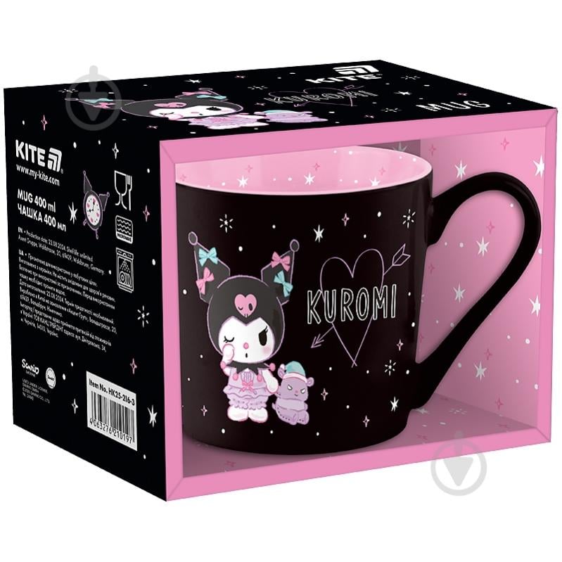 Чашка KITE 400 мл Kuromi HK25-216-3 - фото 1