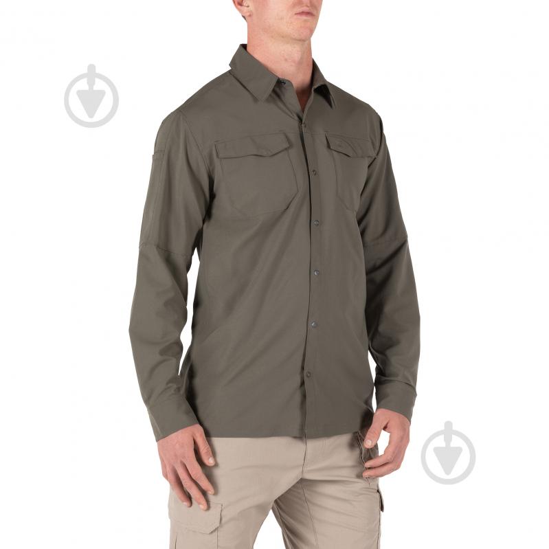 Сорочка 5.11 Tactical ТАКТИЧНА З ДОВГИМ РУКАВОМ "FREEDOM FLEX WOVEN SHIRT - LONG SLEEVE" р.S [186] Ranger Green - фото 3