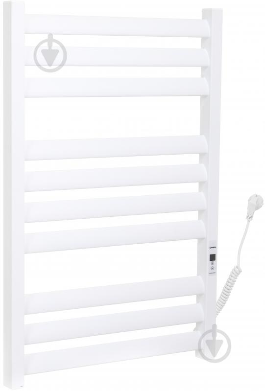 Полотенцесушитель электрический Rhein Reya S10 500 х 800 E R PE/MAT RAL9003 White 200W - фото 1