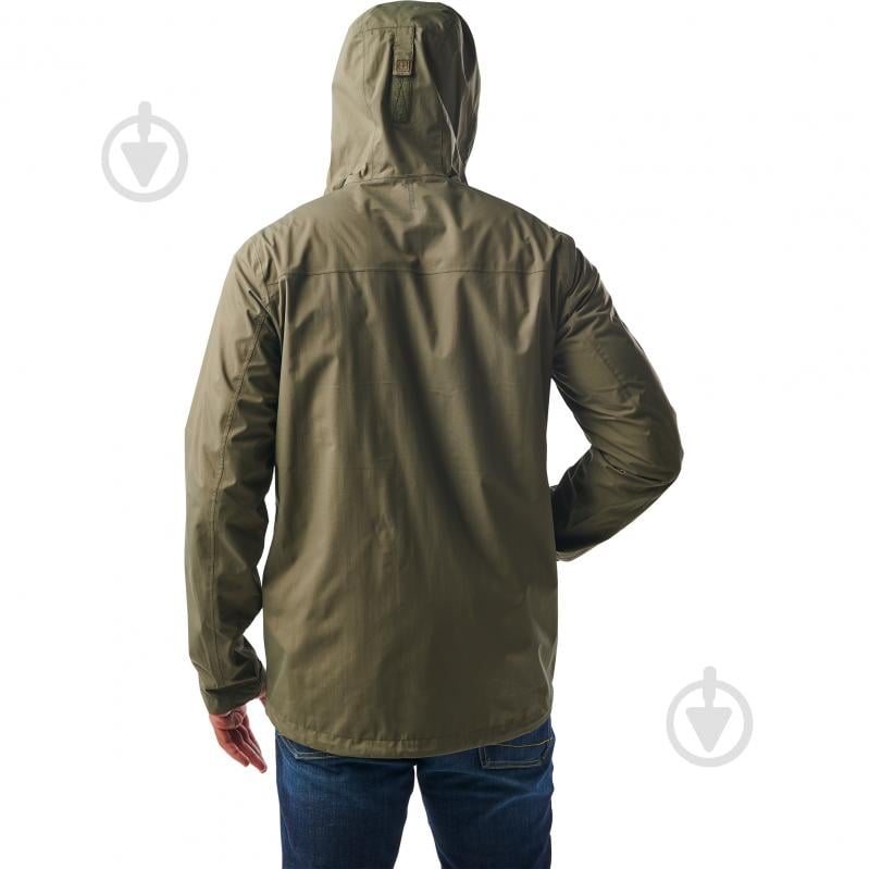 Куртка чоловіча демісезонна 5.11 Tactical ШТОРМОВА "EXOS RAIN SHELL" 72417 р.M [186] Ranger Green - фото 2