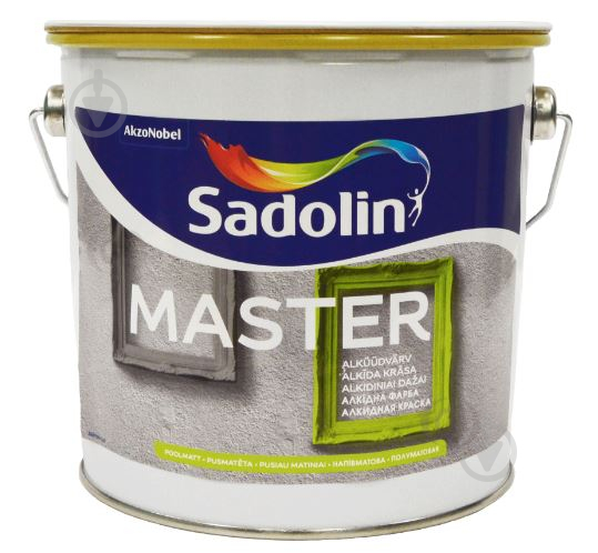 Эмаль Sadolin Master 30 WO белый полумат 10 л - фото 1