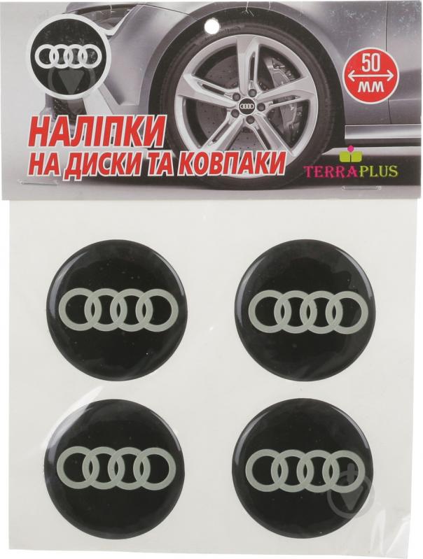 Наліпка TERRAPLUS на ковпаки та диски Audi 50 мм - фото 1 Наліпка TERRAPLUS на ковпаки та диски Audi 50 мм - фото 1
