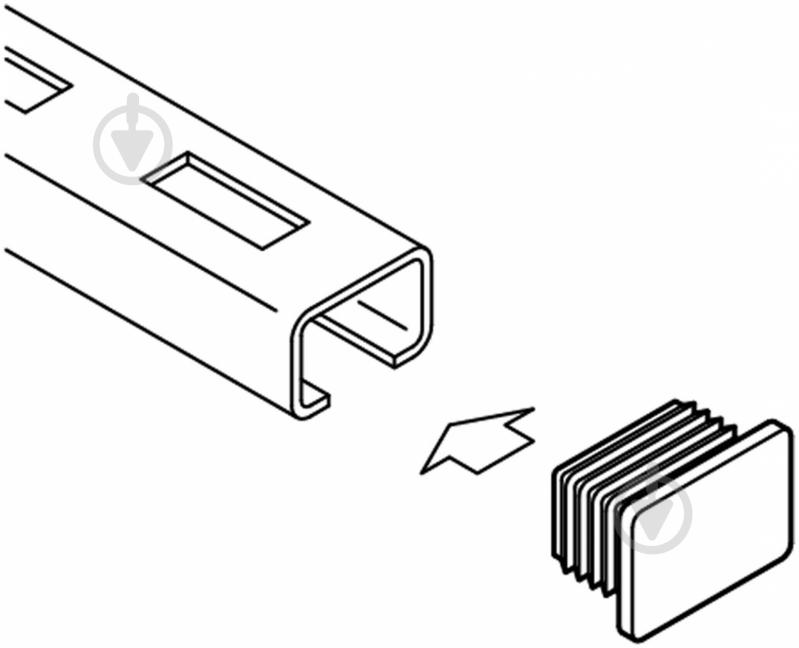 Заглушки для торцов профилей 41x41 мм 2 шт - фото 3 Заглушки для торцов профилей 41x41 мм 2 шт - фото 3