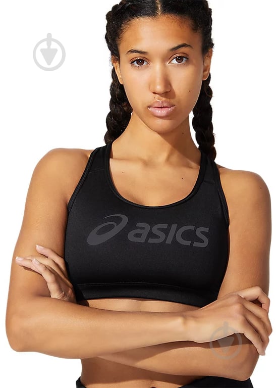 Бра Asics CORE ASICS LOGO BRA 2012C573-001 р.S черный - фото 4