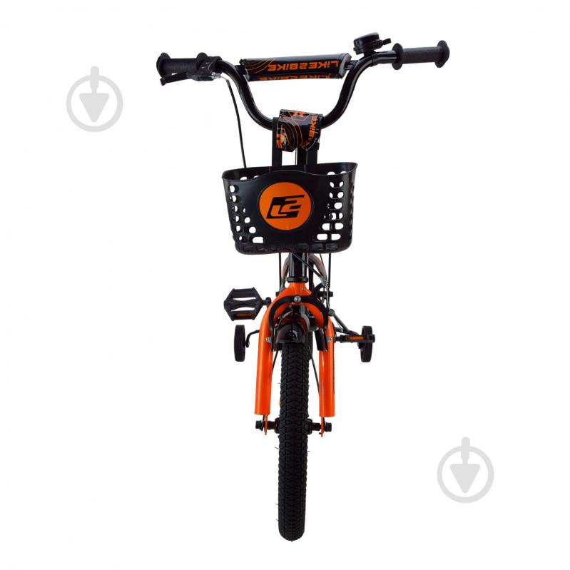 Велосипед детский Like2bike Dark Rider 16'' черно-оранжевый 241606 - фото 2