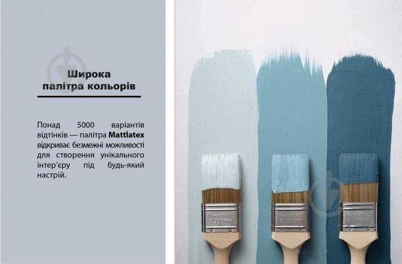 Краска латексная Feidal Mattlatex мат белый 10 л - фото 7