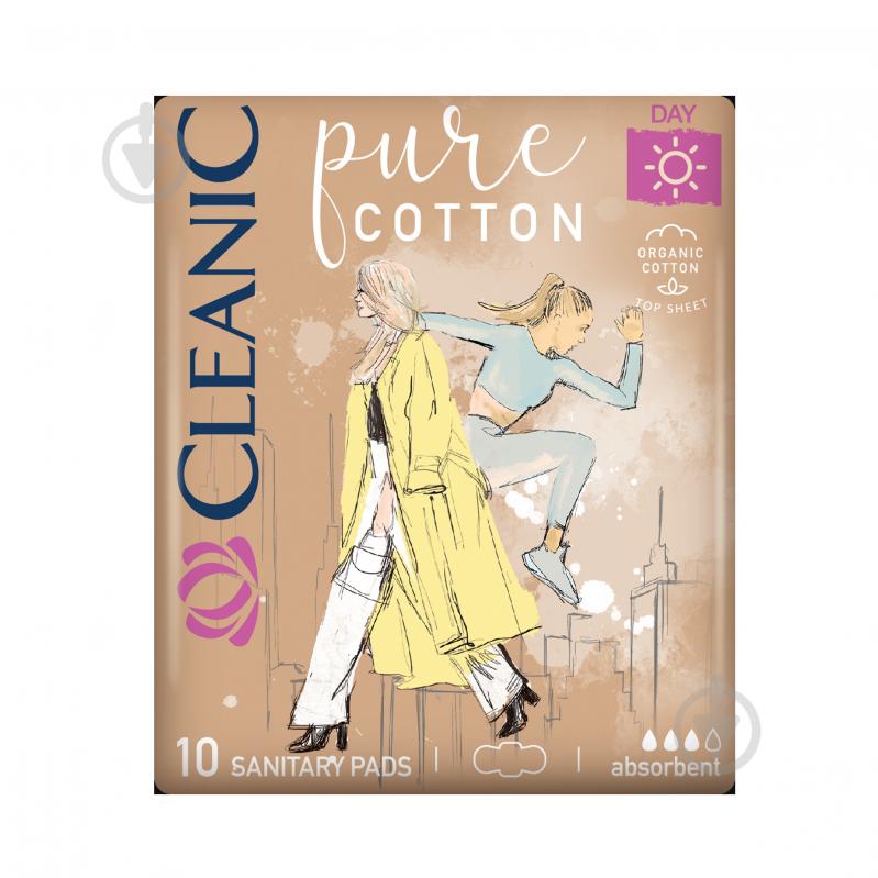 Прокладки щоденні Cleanic Pure Cotton 3 краплі 10 шт. - фото 1