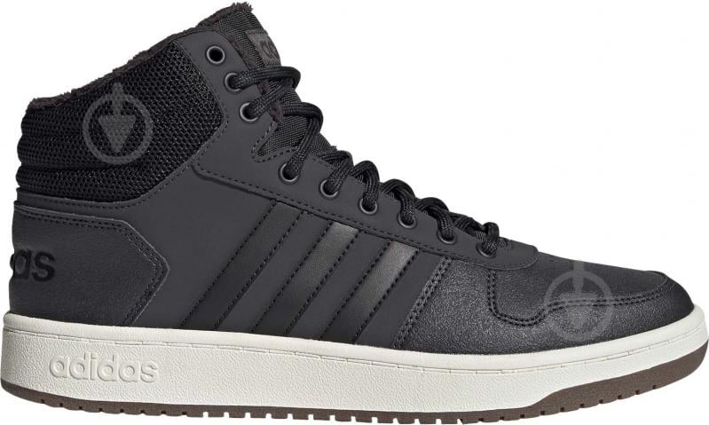 Кросівки чоловічі зимові Adidas HOOPS 2.0 MID GZ7959 р.43 1/3 синьо-чорні - фото 1