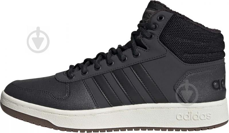 Кросівки чоловічі зимові Adidas HOOPS 2.0 MID GZ7959 р.43 1/3 синьо-чорні - фото 3