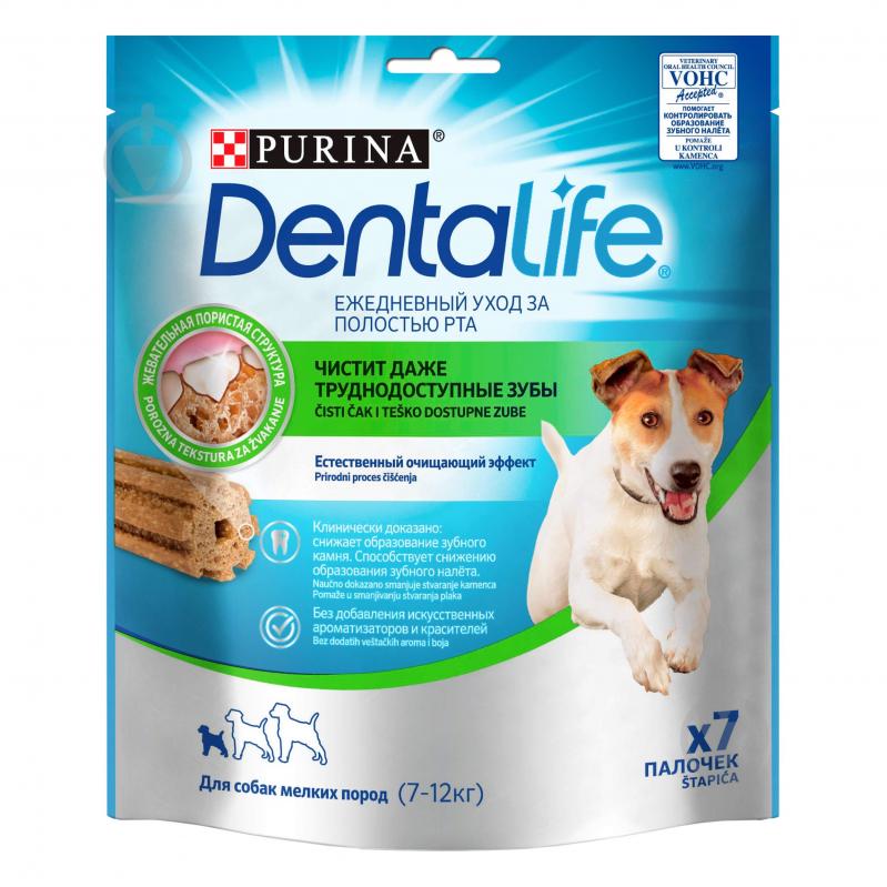 Ласощі Purina DentaLife Small для собак малих порід 115 г - фото 1