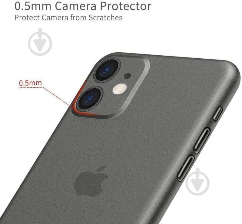 Чехол Memumi ULTRA SLIM CASE (PC) темно-серый для Apple iPhone 12 Pro - фото 4