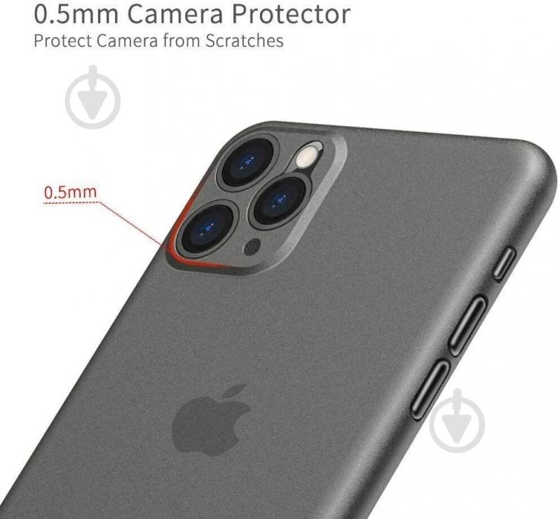 Чехол Memumi ULTRA SLIM CASE (PC) темно-серый для Apple iPhone 12 Pro - фото 3