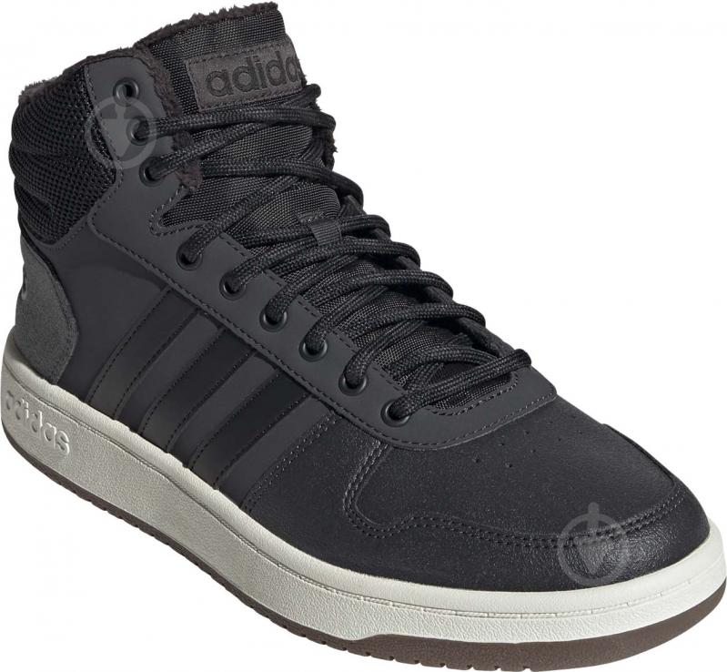 Кроссовки мужские зимние Adidas HOOPS 2.0 MID GZ7959 р.41 1/3 сине-черные - фото 4