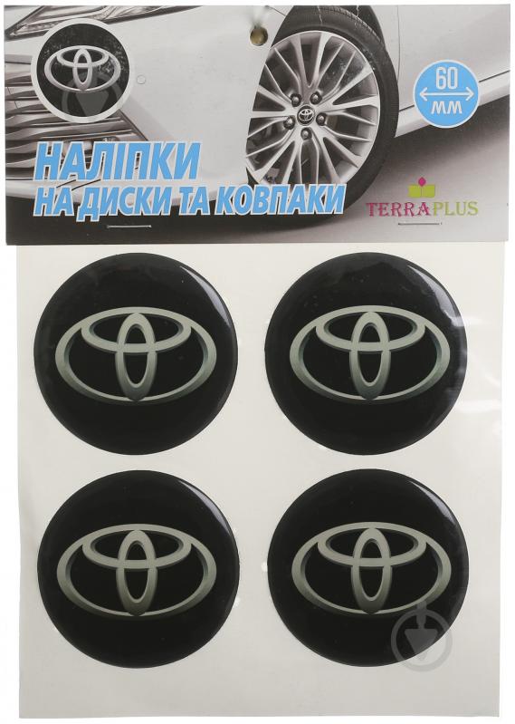 Наклейка TERRAPLUS на колпаки и диски Toyota 60 мм - фото 1