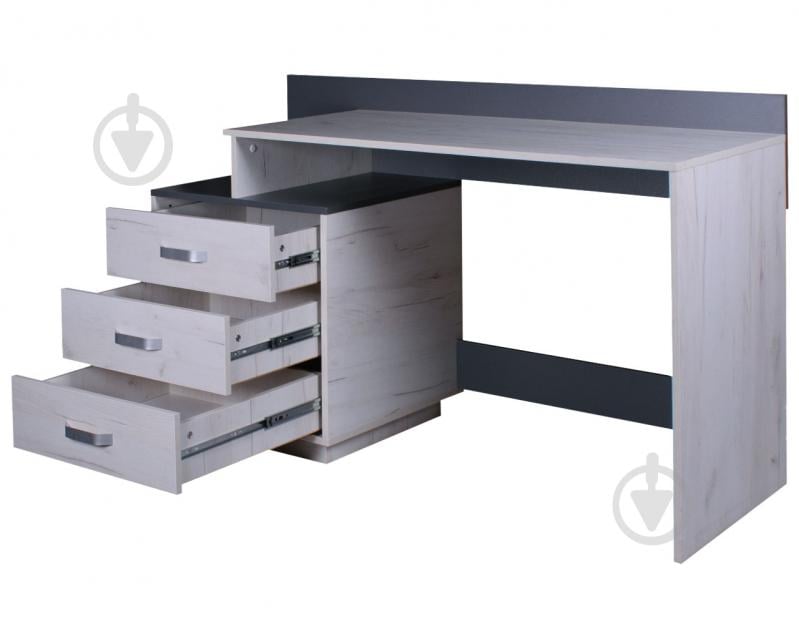 УЦІНКА! Стіл письмовий DC 1380x516x835 дуб крафт білий/графітовий (УЦ №2872) - фото 2 УЦІНКА! Стіл письмовий DC 1380x516x835 дуб крафт білий/графітовий (УЦ №2872) - фото 2