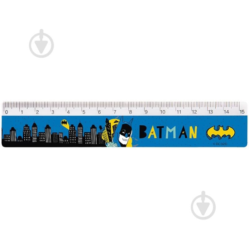 Линейка пластиковая 15 см DC KITE - фото 1