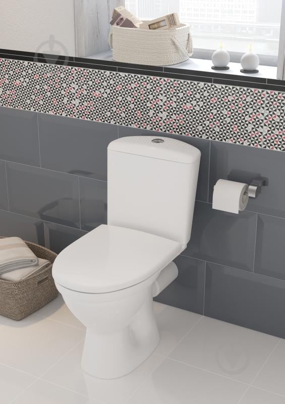 УЦІНКА! Унітаз-компакт Cersanit MITO Merida 011 3/6 з поліпропіленовим сидінням і мікроліфтом (УЦ №2872) - фото 5