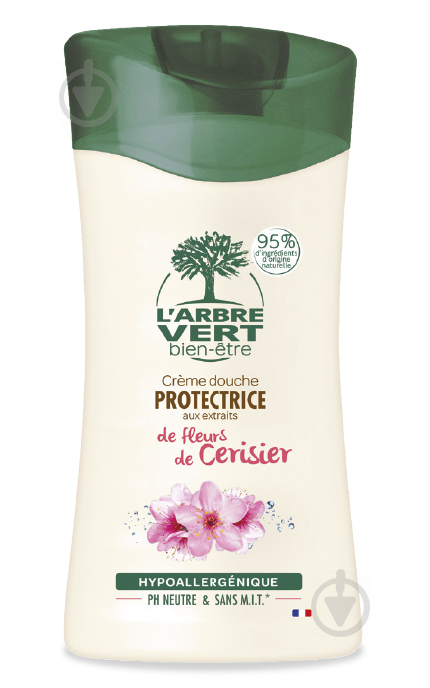 Гель для душу L'Arbre Vert захисний з екстрактом вишневого цвіту 250 мл - фото 1